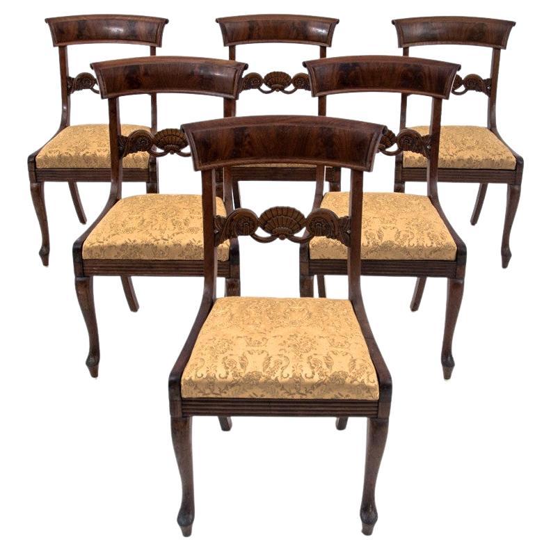 Set of 6 Antique Chairs, Northern Europe, circa 1900