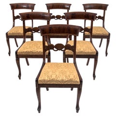 Ensemble de 6 chaises anciennes, Europe du Nord, datant d'environ 1900