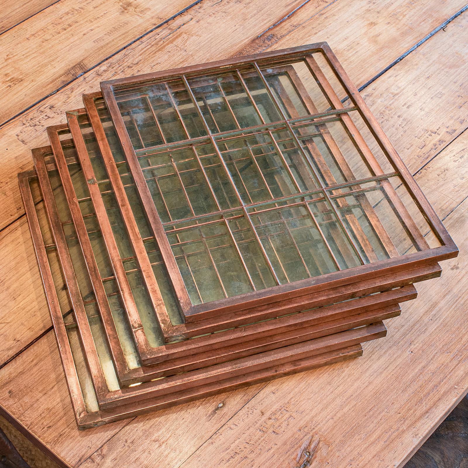 Set of 6 Antique Cloche Covers, English, Copper, Quarter Inch Glass, Victorian For Sale 4
