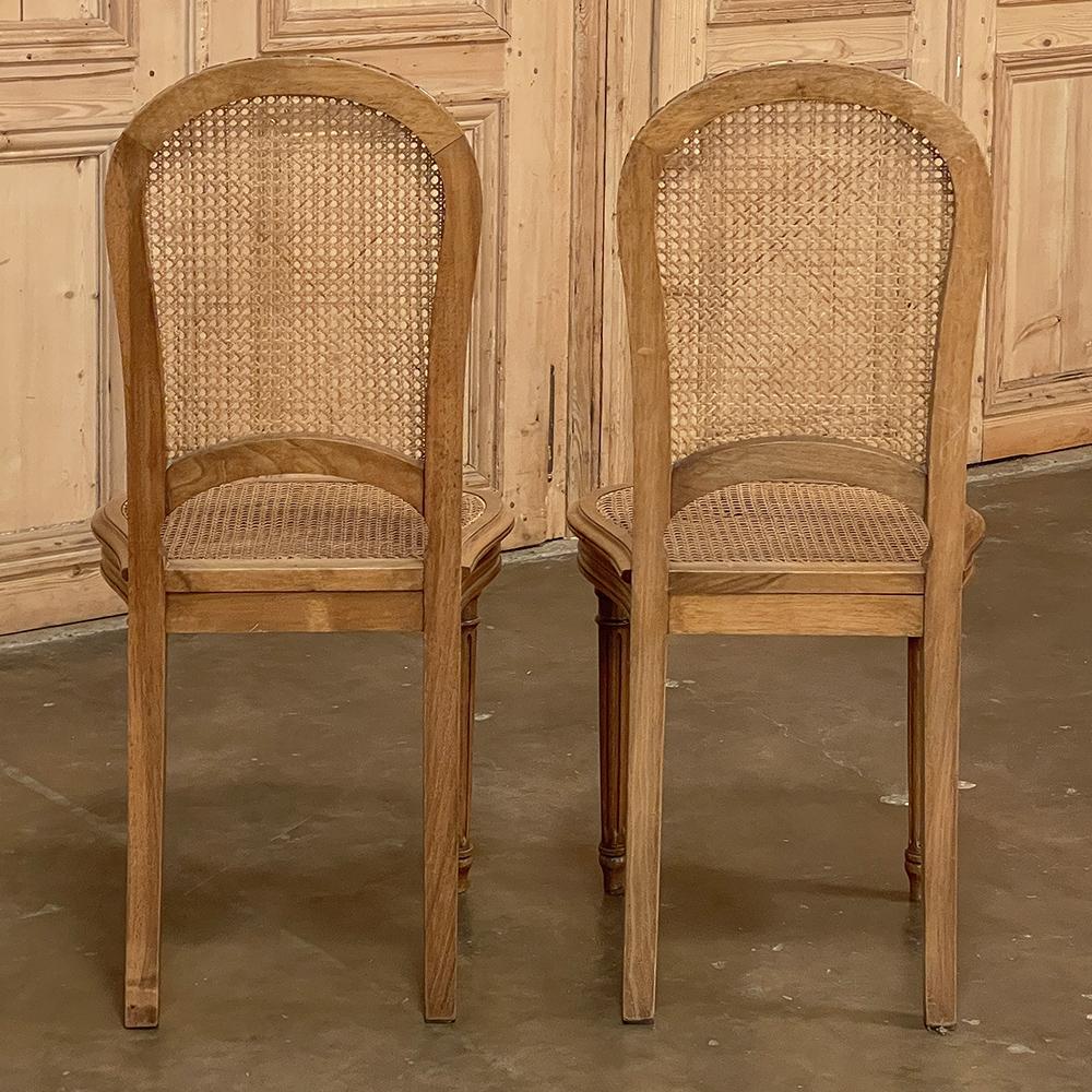 Set of 6 Antique French Louis XVI Caned Dining Chairs 5
