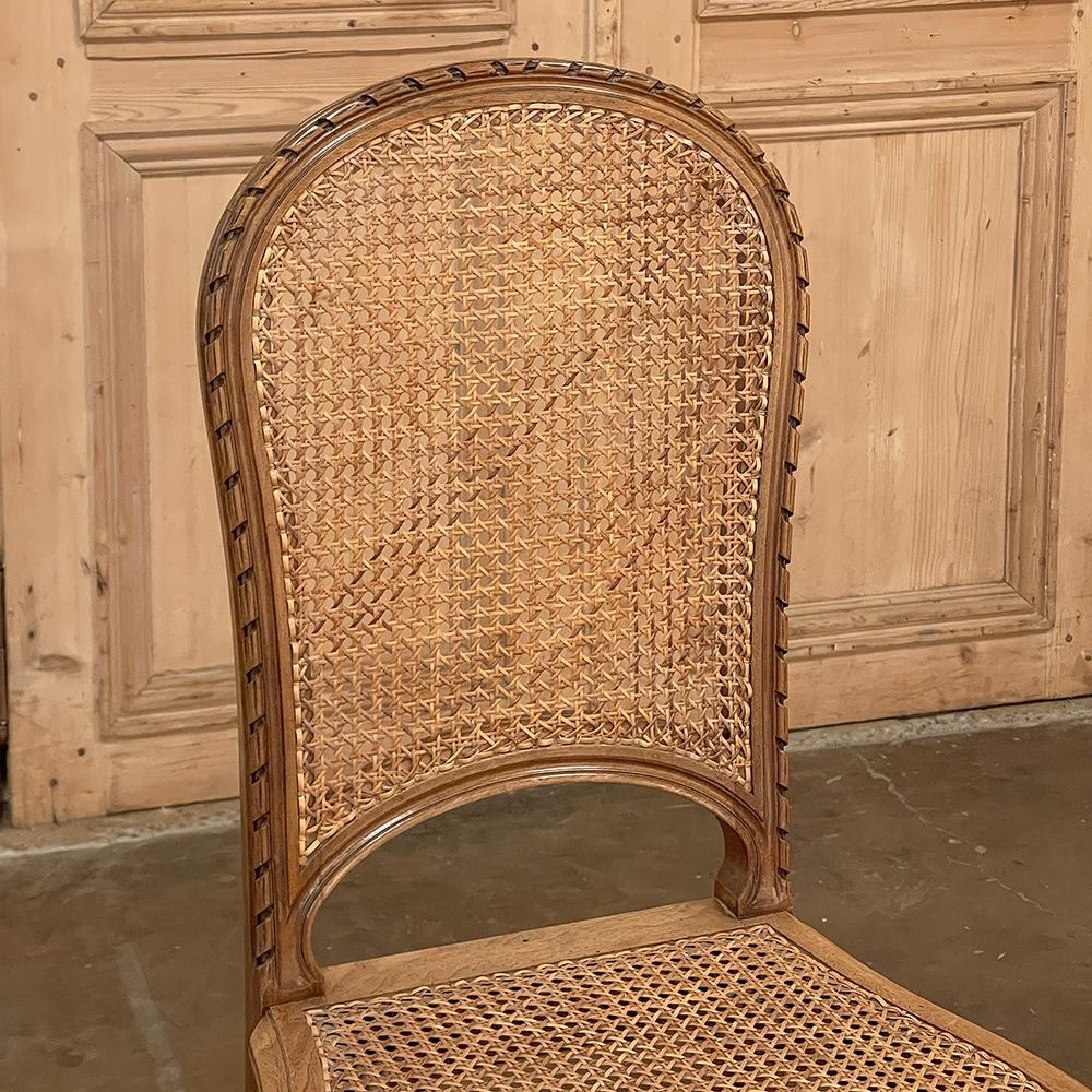 Set of 6 Antique French Louis XVI Caned Dining Chairs 6