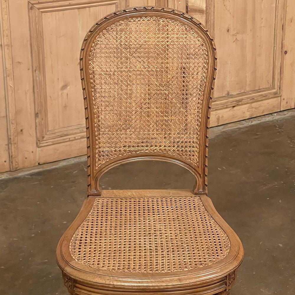 Set of 6 Antique French Louis XVI Caned Dining Chairs 11