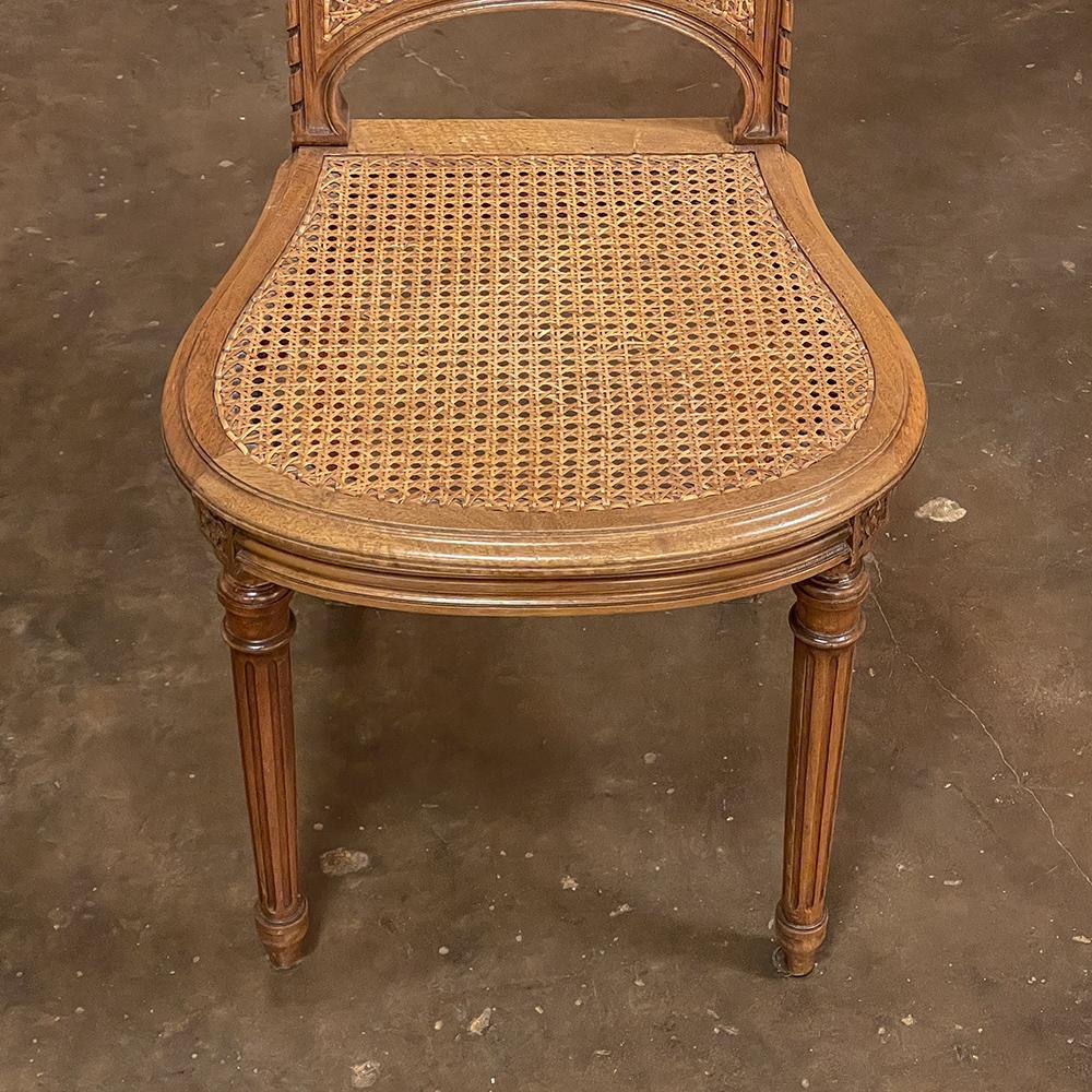 Set of 6 Antique French Louis XVI Caned Dining Chairs 12