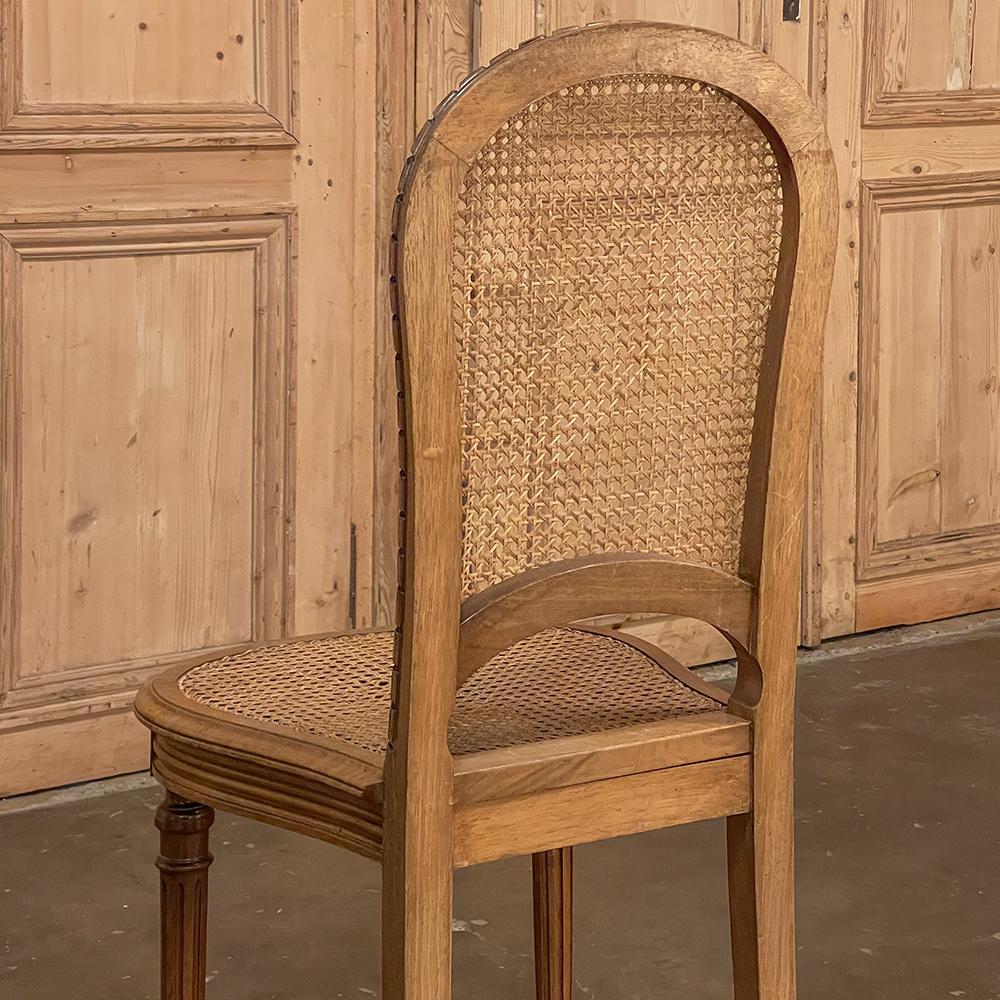 Set of 6 Antique French Louis XVI Caned Dining Chairs 13