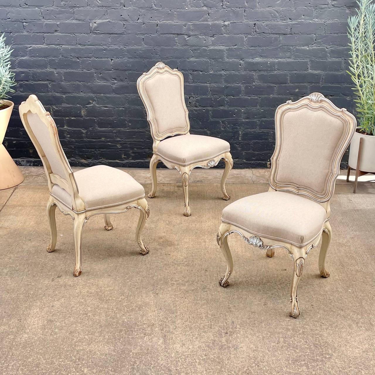 Early 20th Century Set of 6 Antique French Louis XVI Dining Chairs 6x For Sale