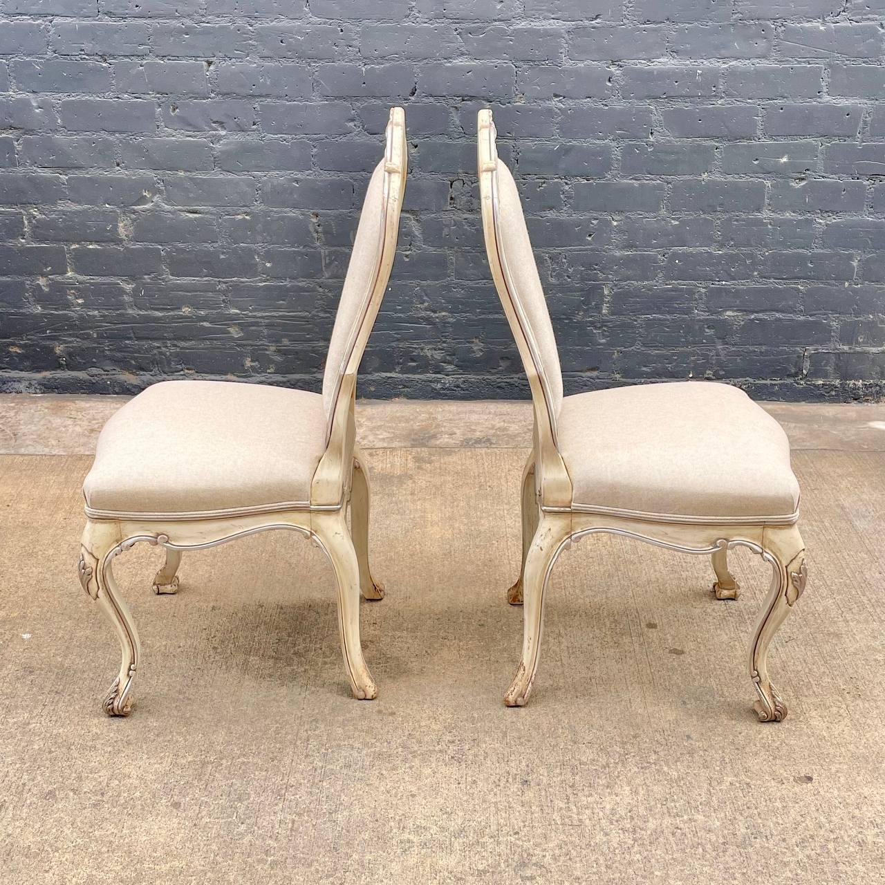 Set of 6 Antique French Louis XVI Dining Chairs 6x For Sale 1