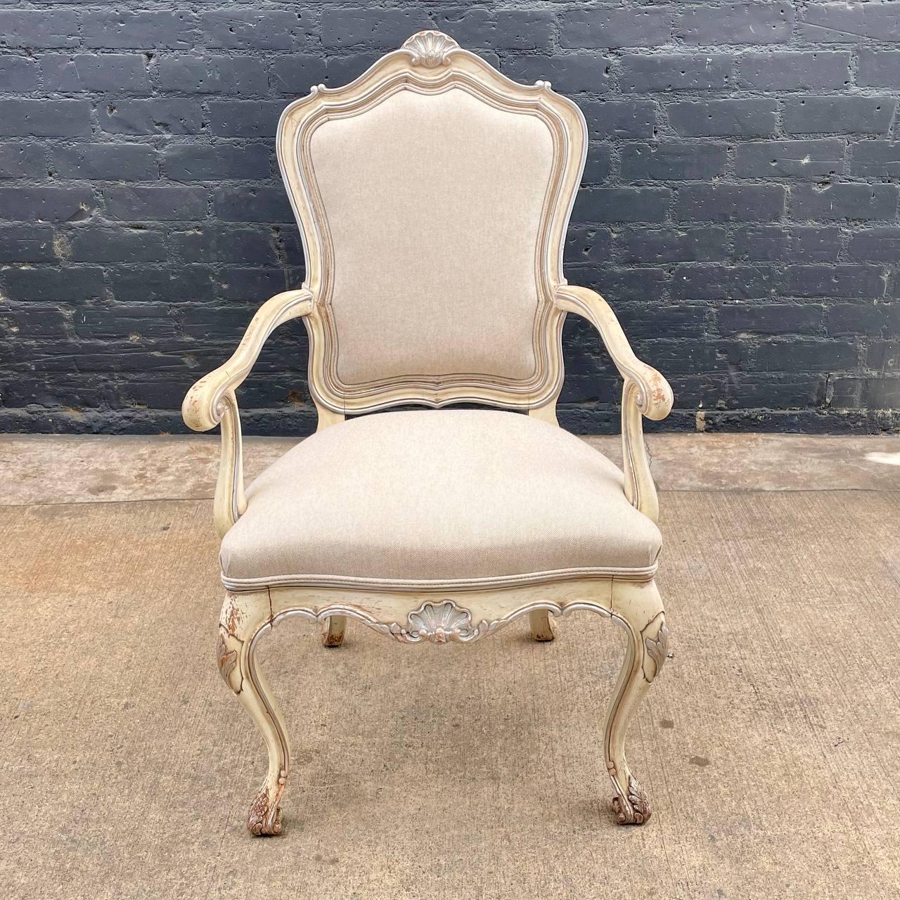 Set of 6 Antique French Louis XVI Dining Chairs 6x For Sale 3