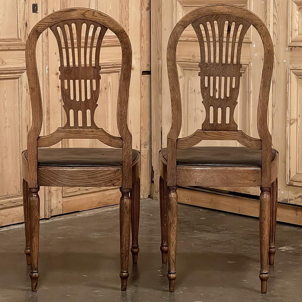 Set of 6 Antique French Louis XVI Dining Chairs For Sale 4