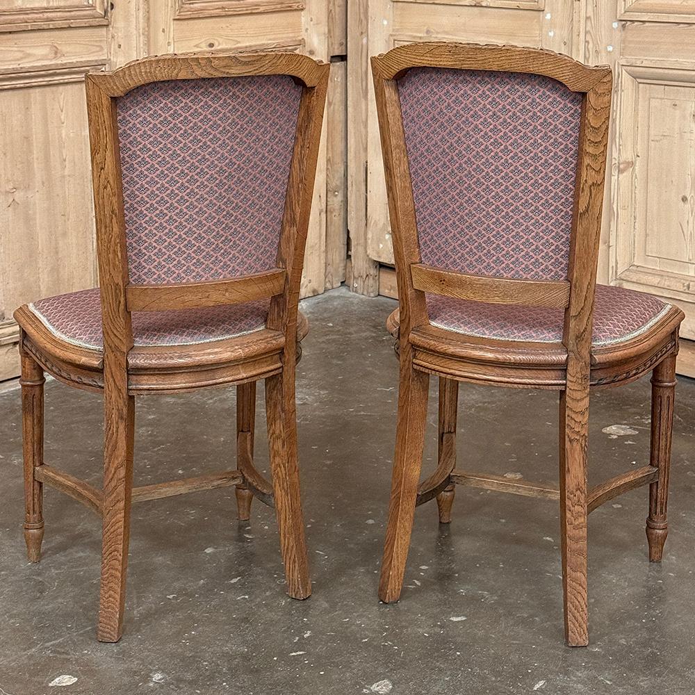 Set of 6 Antique French Louis XVI Dining Chairs For Sale 4