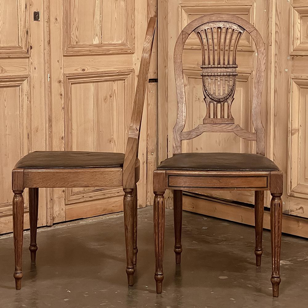 Set of 6 Antique French Louis XVI Dining Chairs For Sale 5