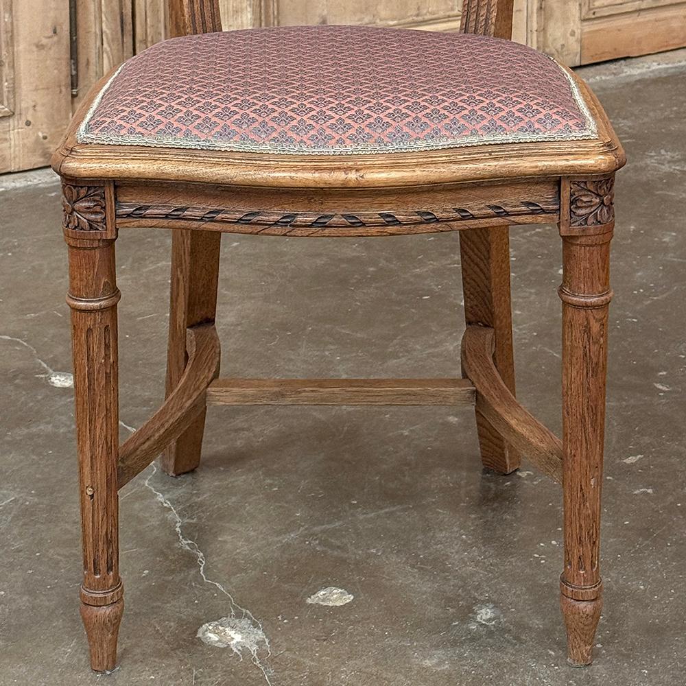 Set of 6 Antique French Louis XVI Dining Chairs For Sale 7
