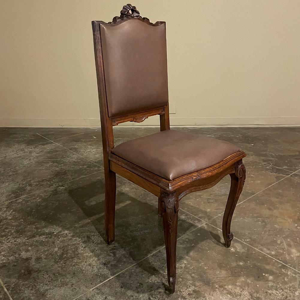 Set of 6 Antique French Louis XVI Dining Chairs For Sale 9