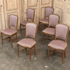 Set of 6 Antique French Louis XVI Dining Chairs