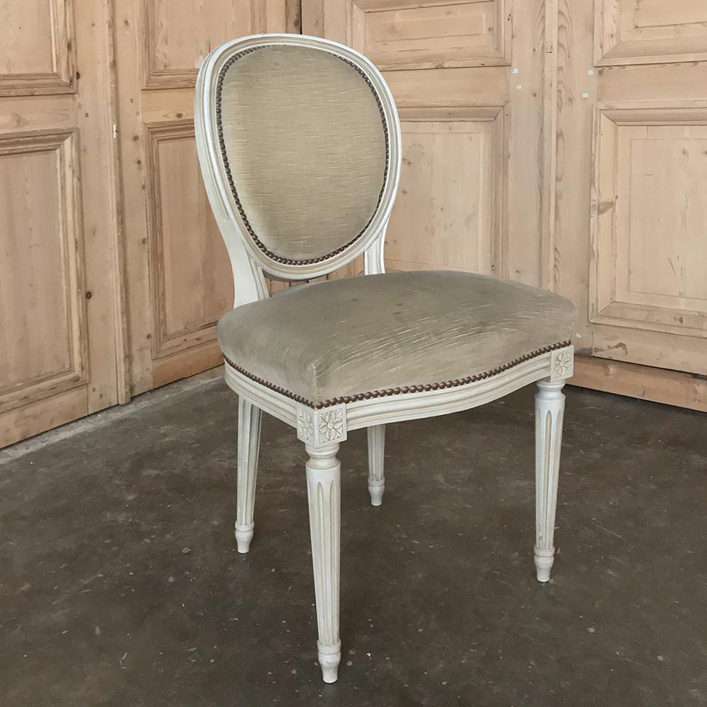 Set of 6 Antique French Louis XVI Dining Chairs 1