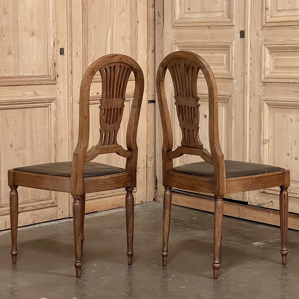 Set of 6 Antique French Louis XVI Dining Chairs For Sale 3