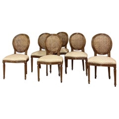 Set of 6 Antique French Louis XVI Dining Chairs