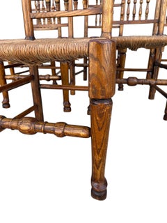 Set of 6 antique George lll Provincial Chairs c.1800