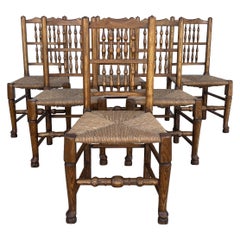 Set of 6 antique George lll Provincial Chairs c.1800