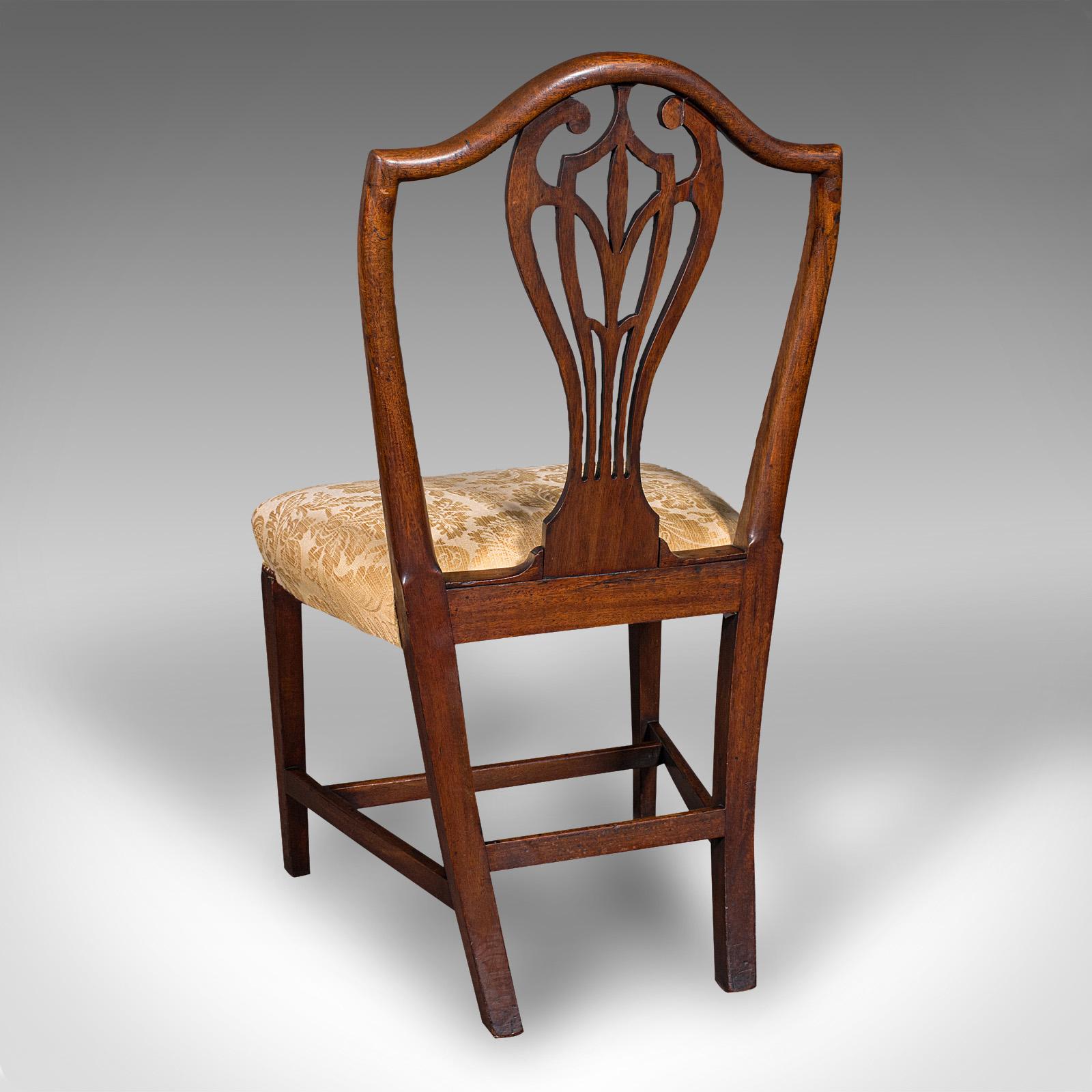 Set of 6 Antique Hepplewhite Revival Dining Chairs, English, Seat, Victorian In Good Condition For Sale In Hele, Devon, GB