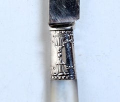 Set of 6 Antique Landers, Frary & Clark Aetna Works Sterling & Mother-of-Pearl