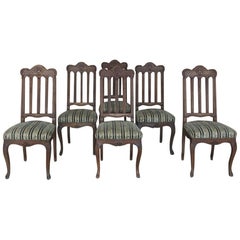 Set of 6 Antique Liegoise Dining Chairs