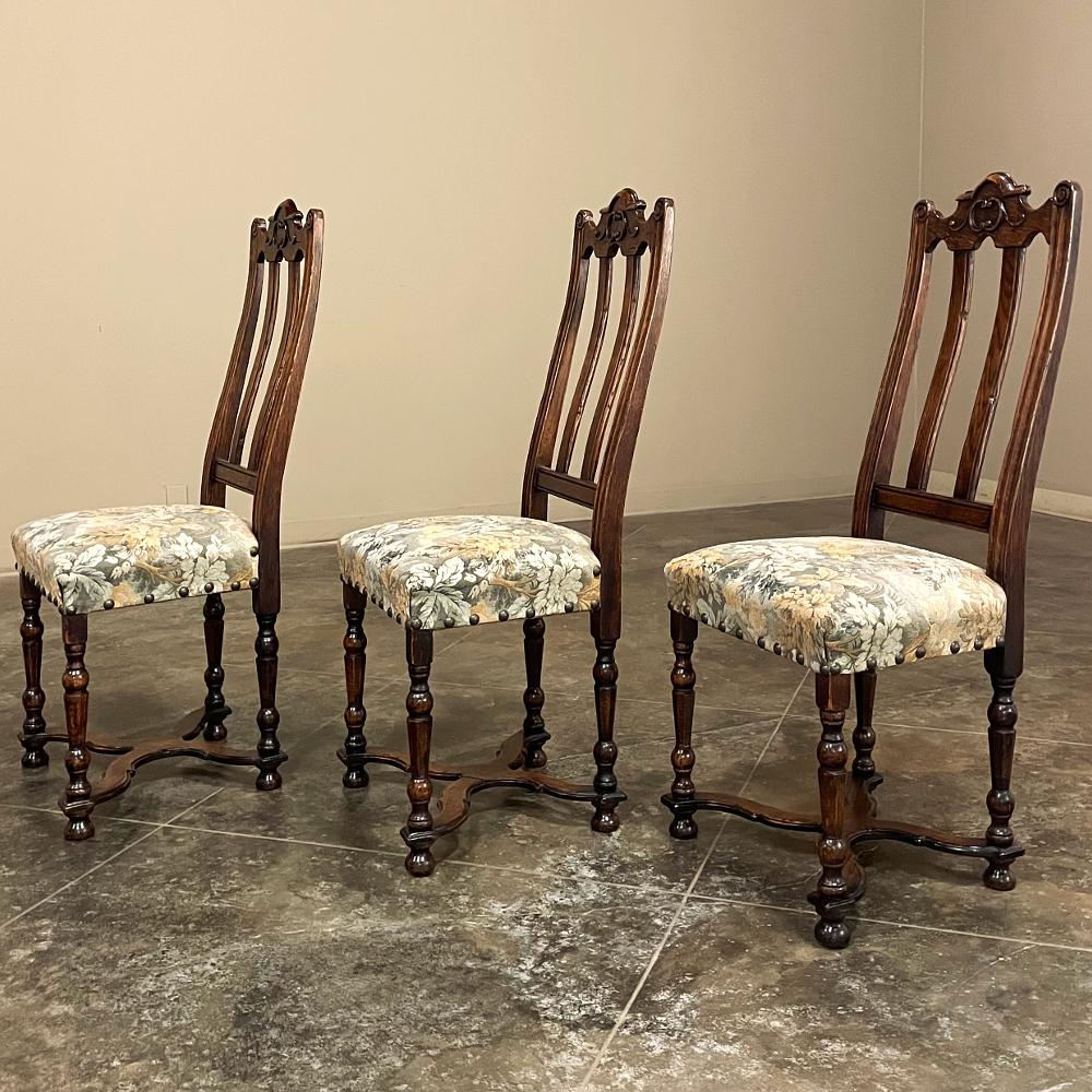 Set of 6 Antique Liegoise Louis XIV Dining Chairs For Sale 3
