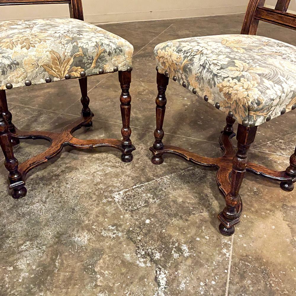 Set of 6 Antique Liegoise Louis XIV Dining Chairs For Sale 6
