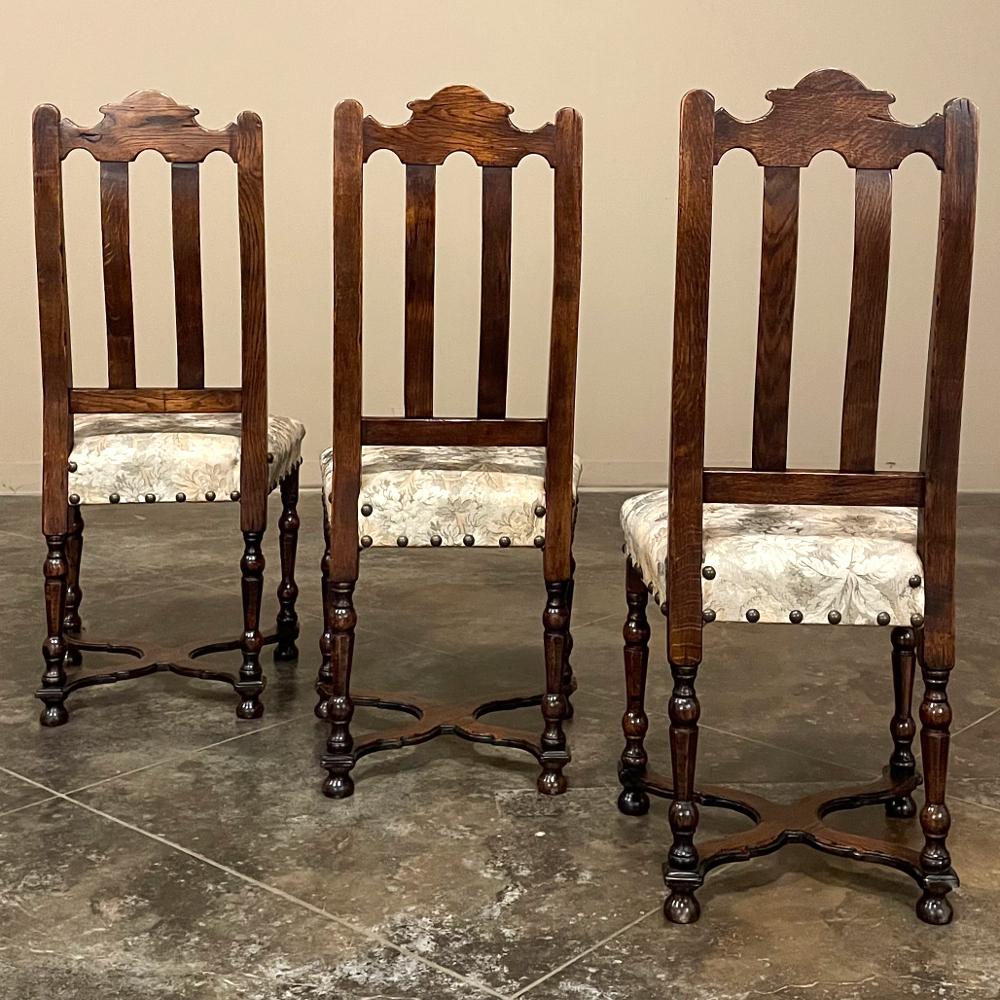 Set of 6 Antique Liegoise Louis XIV Dining Chairs For Sale 10