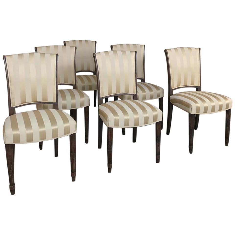 Set of 6 Antique Louis XVI Dining Chairs