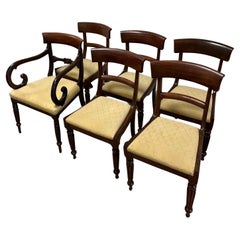 Set of 6 Antique mahogany dining chairs