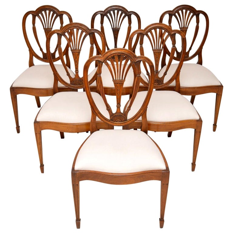 Antique Mahogany Sheraton Style, Sheraton Dining Chairs Antique