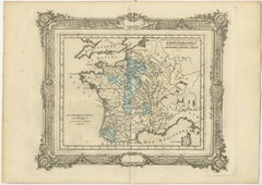Set of 6 Antique Maps of France, 1765