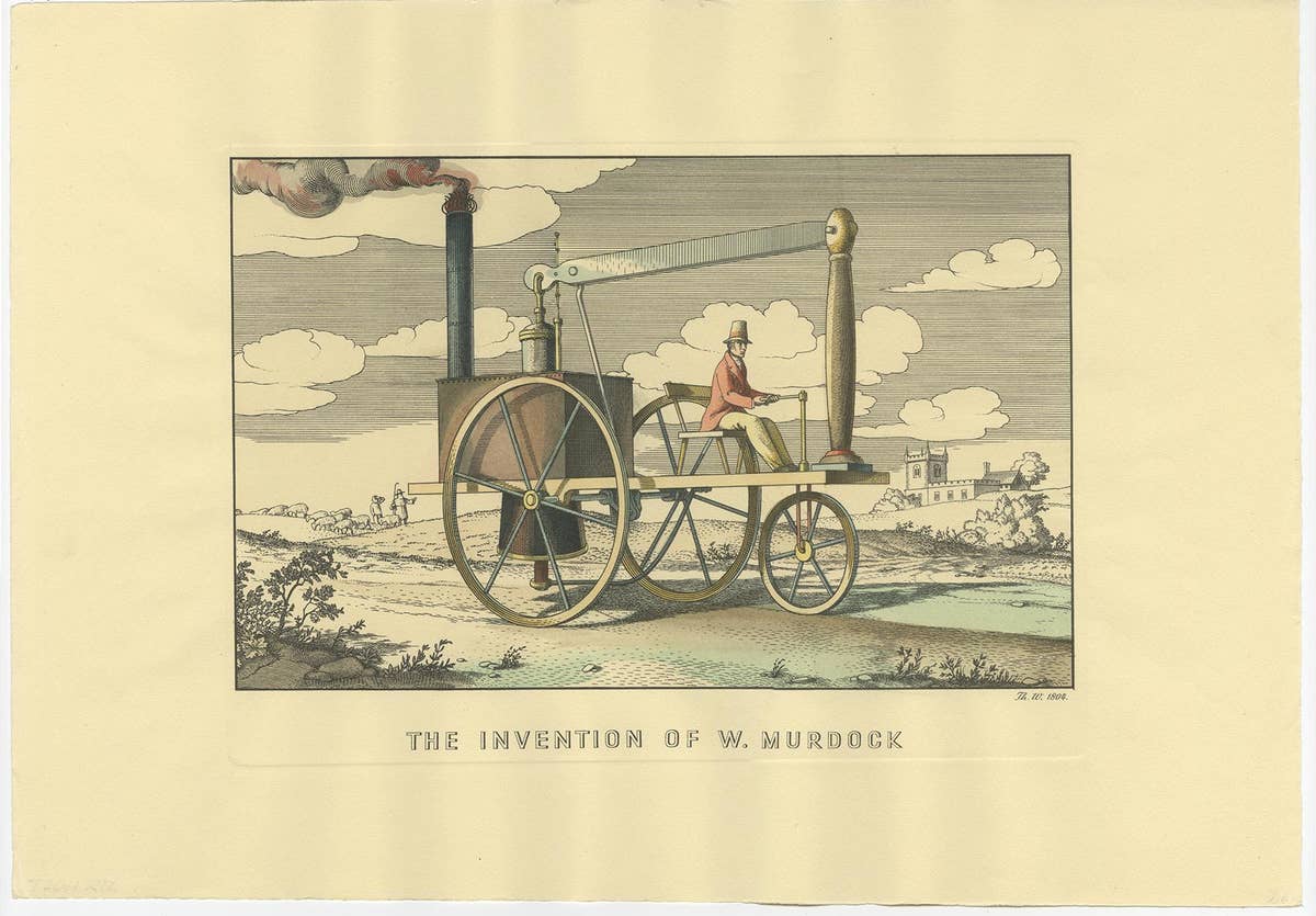 Set of 6 Antique Prints of 'Vehicle' Inventions and Designs, 'c.1920'