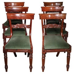 Set of 6 Antique Regency Dining Room Chairs Set of 6 Antique Regency Dining Room Chairs