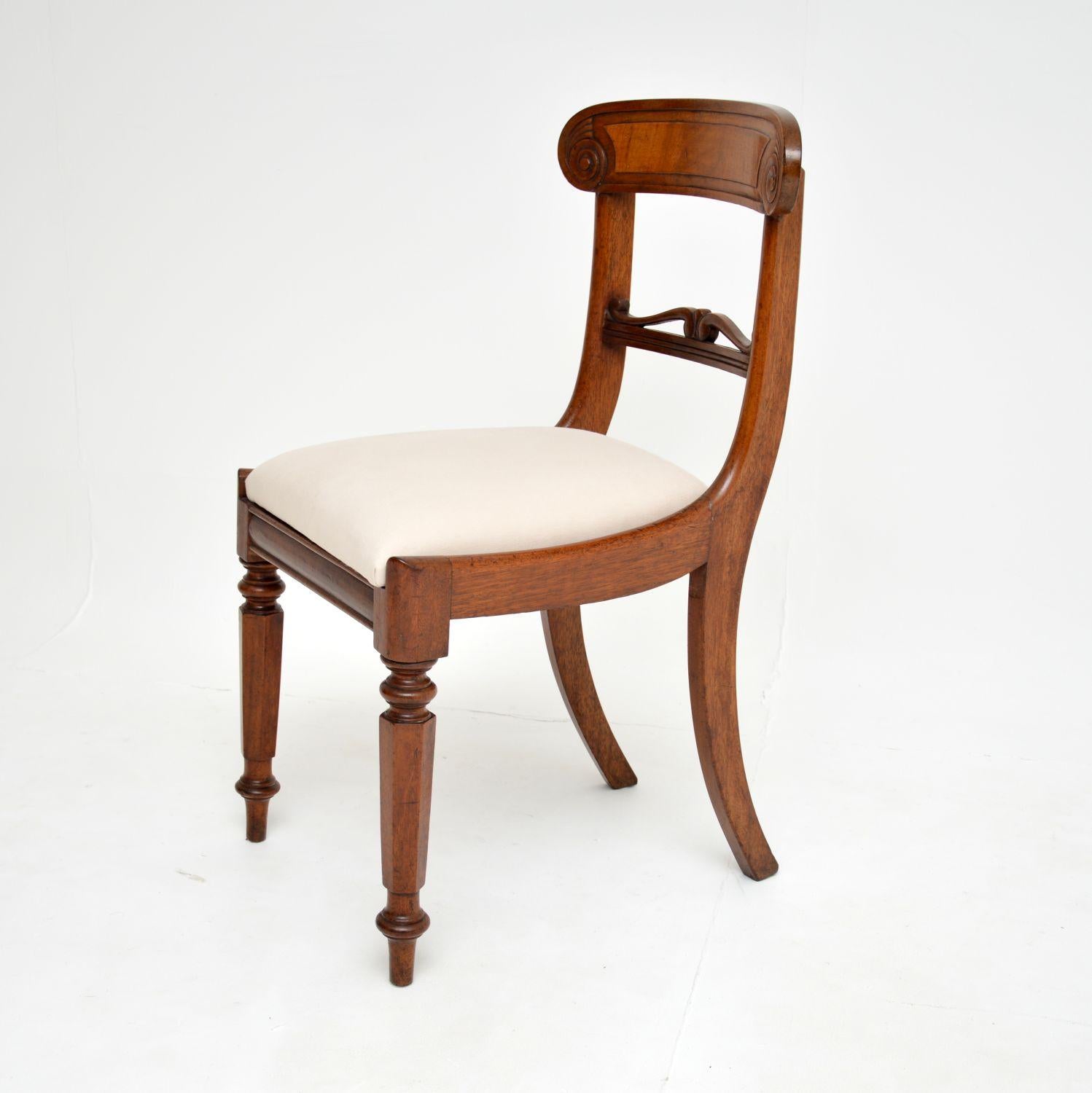 19th Century Set of 6 Antique William IV Dining Chairs