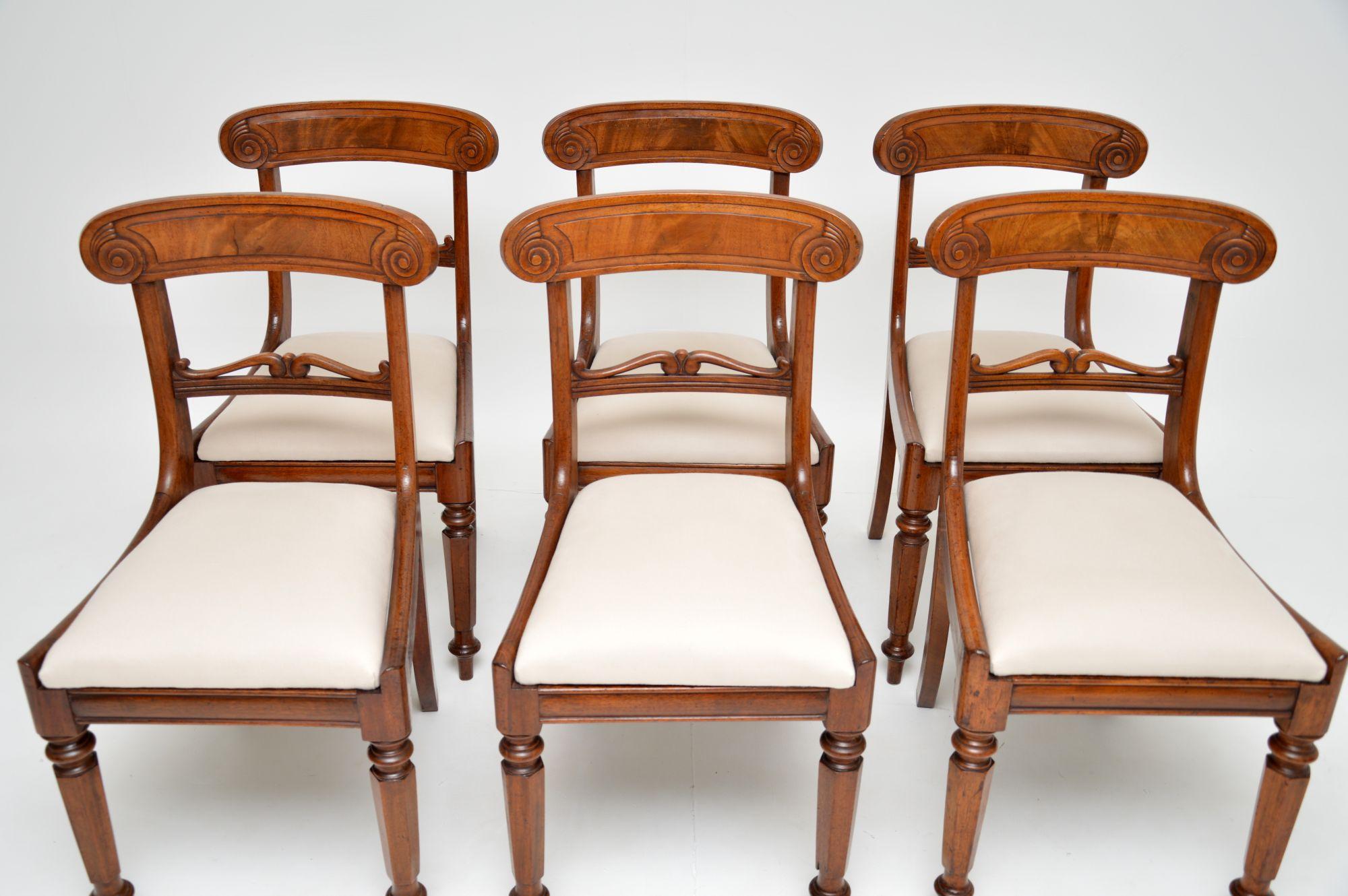 Set of 6 Antique William IV Dining Chairs 2