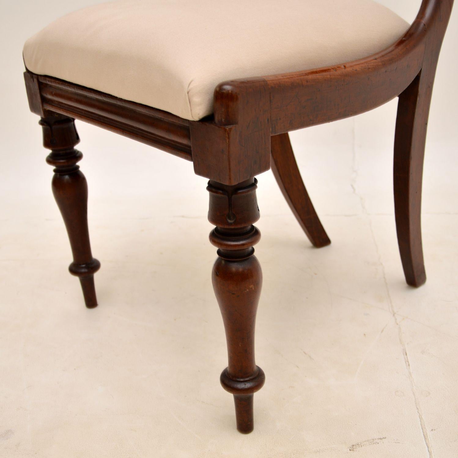Set of 6 Antique William IV Dining Chairs For Sale 2