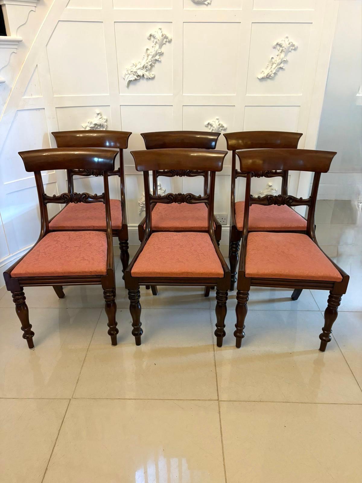 Satz von 6 antiken William IV Qualität Mahagoni Esszimmerstühle im Angebot 5