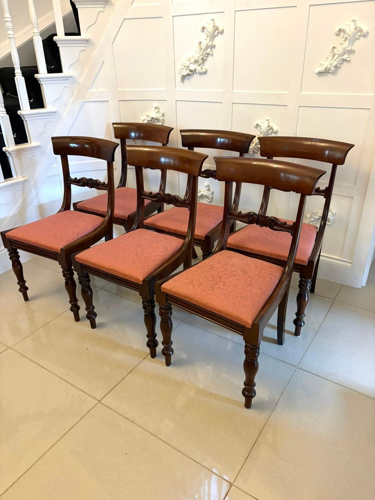 Satz von 6 antiken William IV Qualität Mahagoni Esszimmerstühle im Angebot 2