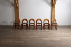 Set of 6 Arcadia Dining Chairs by Caraceni for Tagliabue di Cascina Armata 1970s