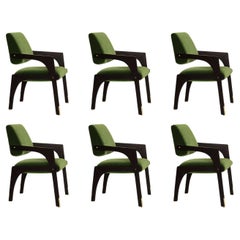 Set of 6 Arches Dining Chairs, Velvet, InsidherLand by Joana Santos Barbosa