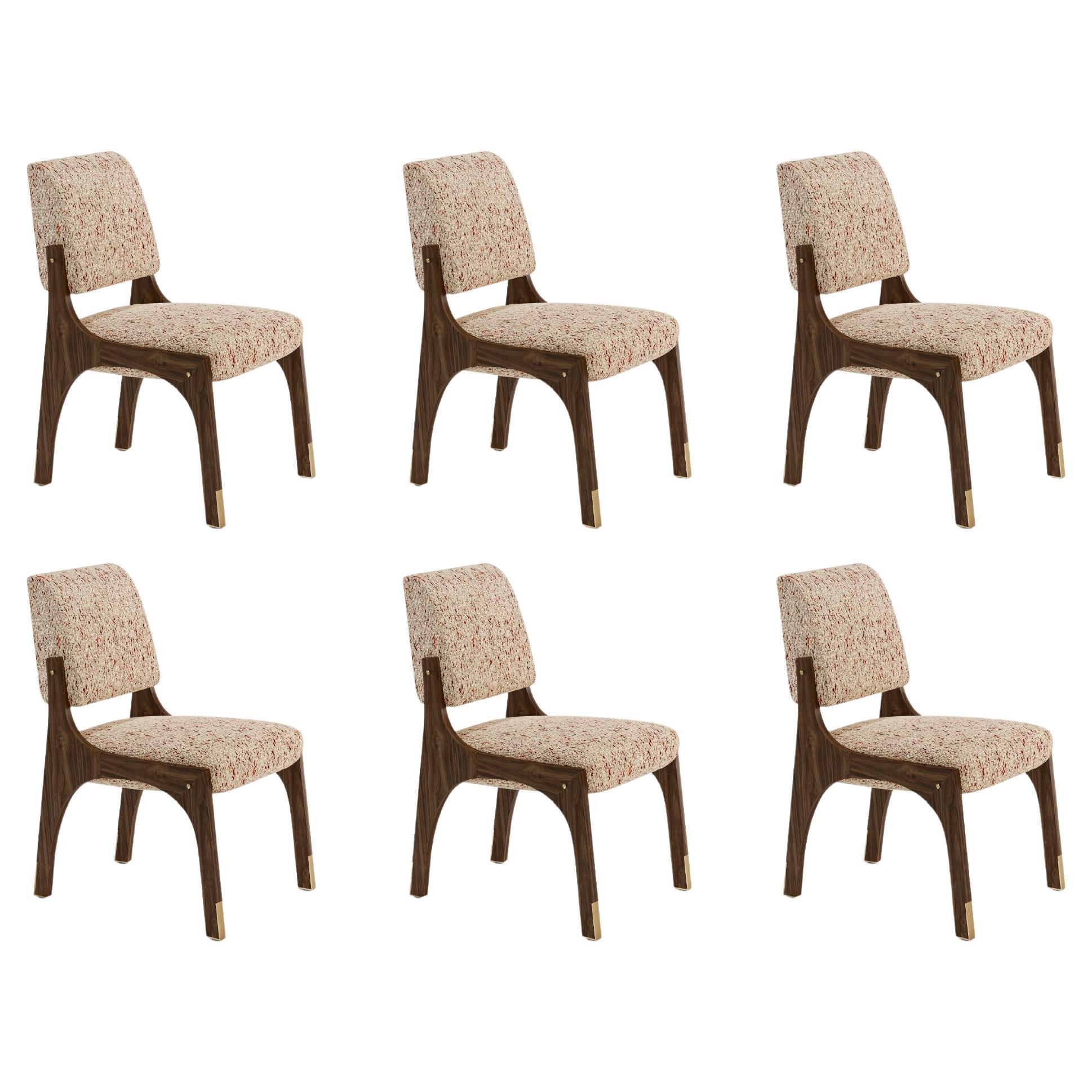 Set of 6 Arches II Dining Chair, Walnut
Tan, by InsidherLand