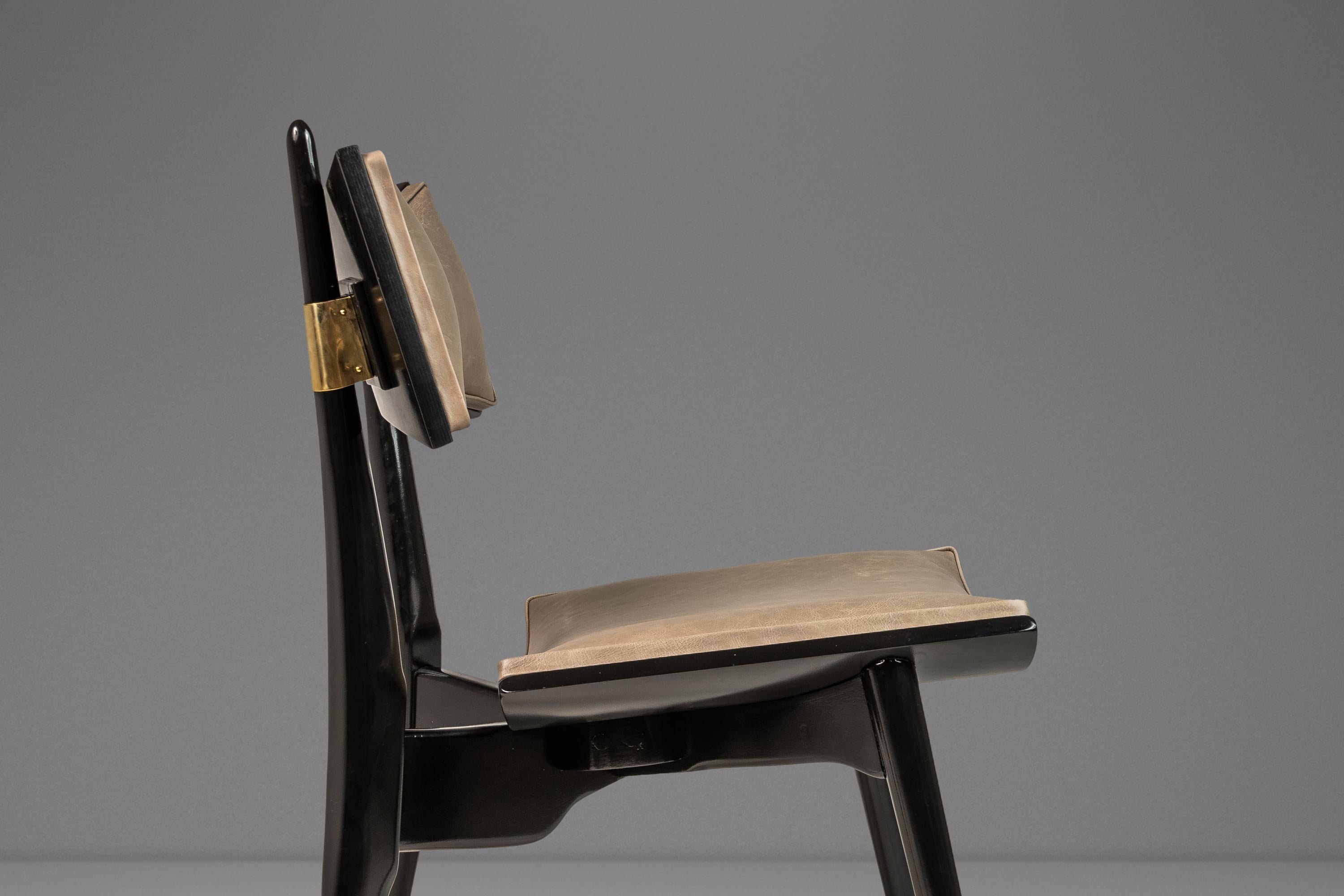 Satz von 6 architektonischen „Horn“-Stühlen von Harold Schwartz für Romweber, USA, 1960er Jahre im Angebot 7