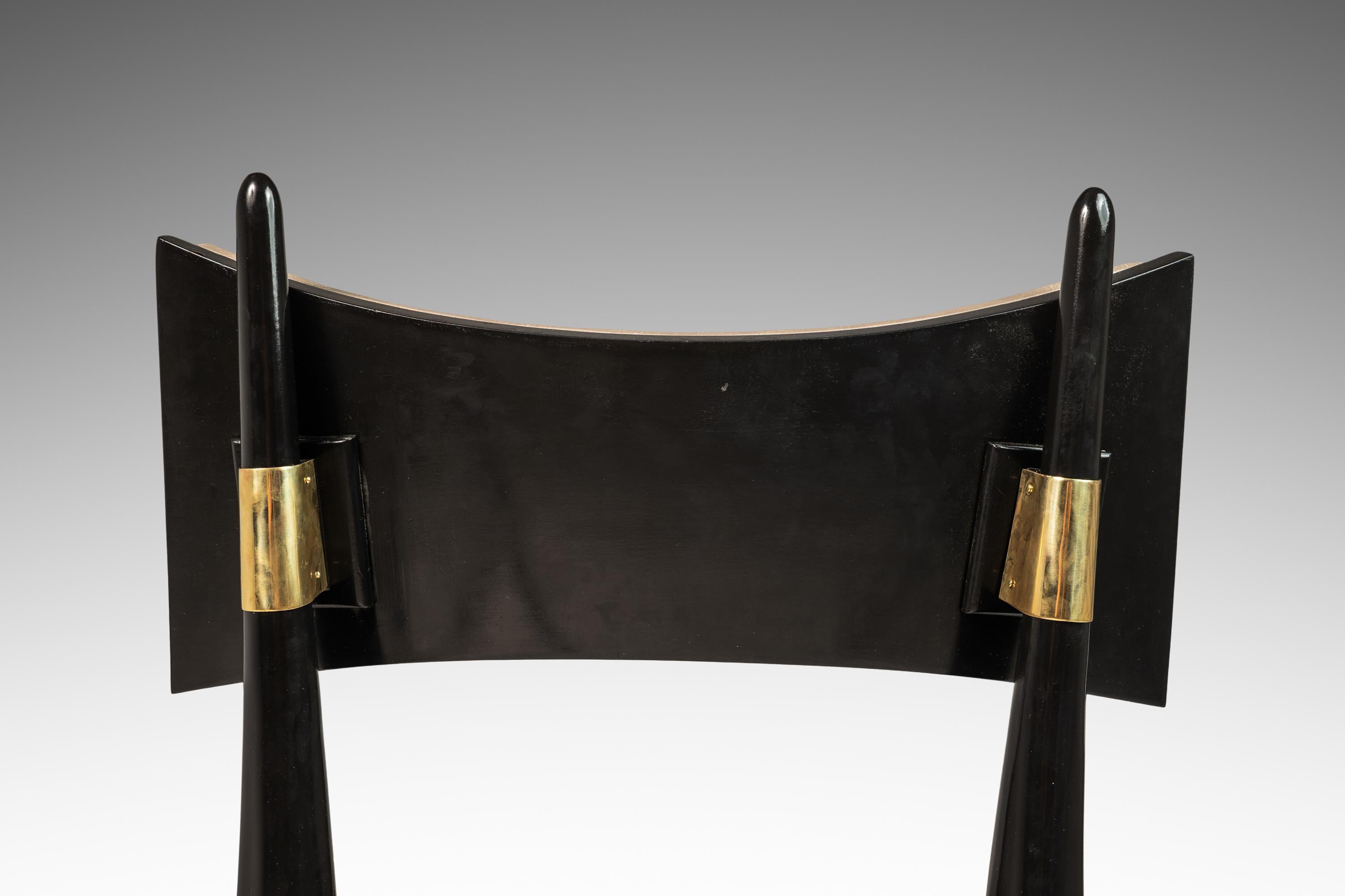 Satz von 6 architektonischen „Horn“-Stühlen von Harold Schwartz für Romweber, USA, 1960er Jahre im Angebot 9