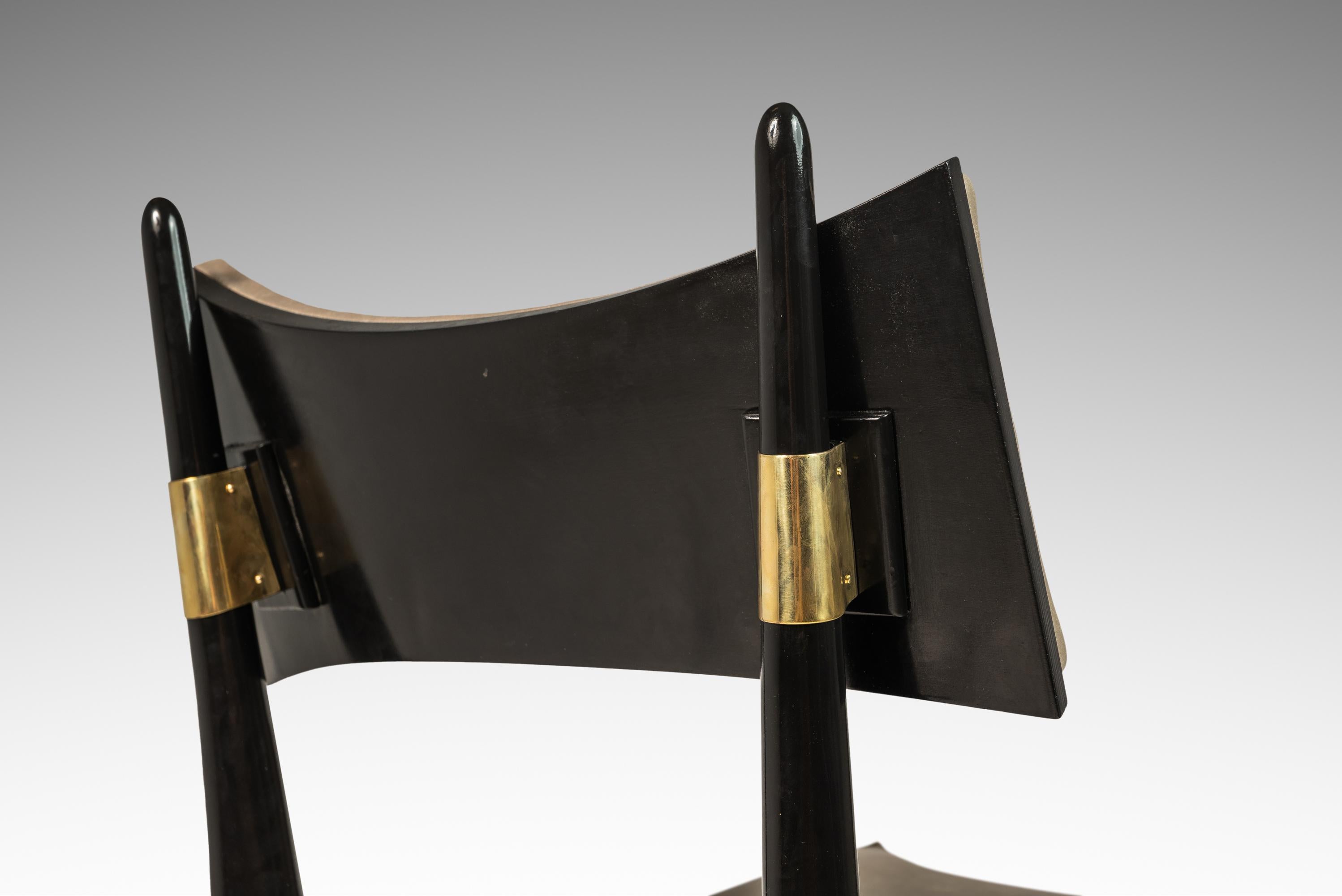 Satz von 6 architektonischen „Horn“-Stühlen von Harold Schwartz für Romweber, USA, 1960er Jahre im Angebot 11