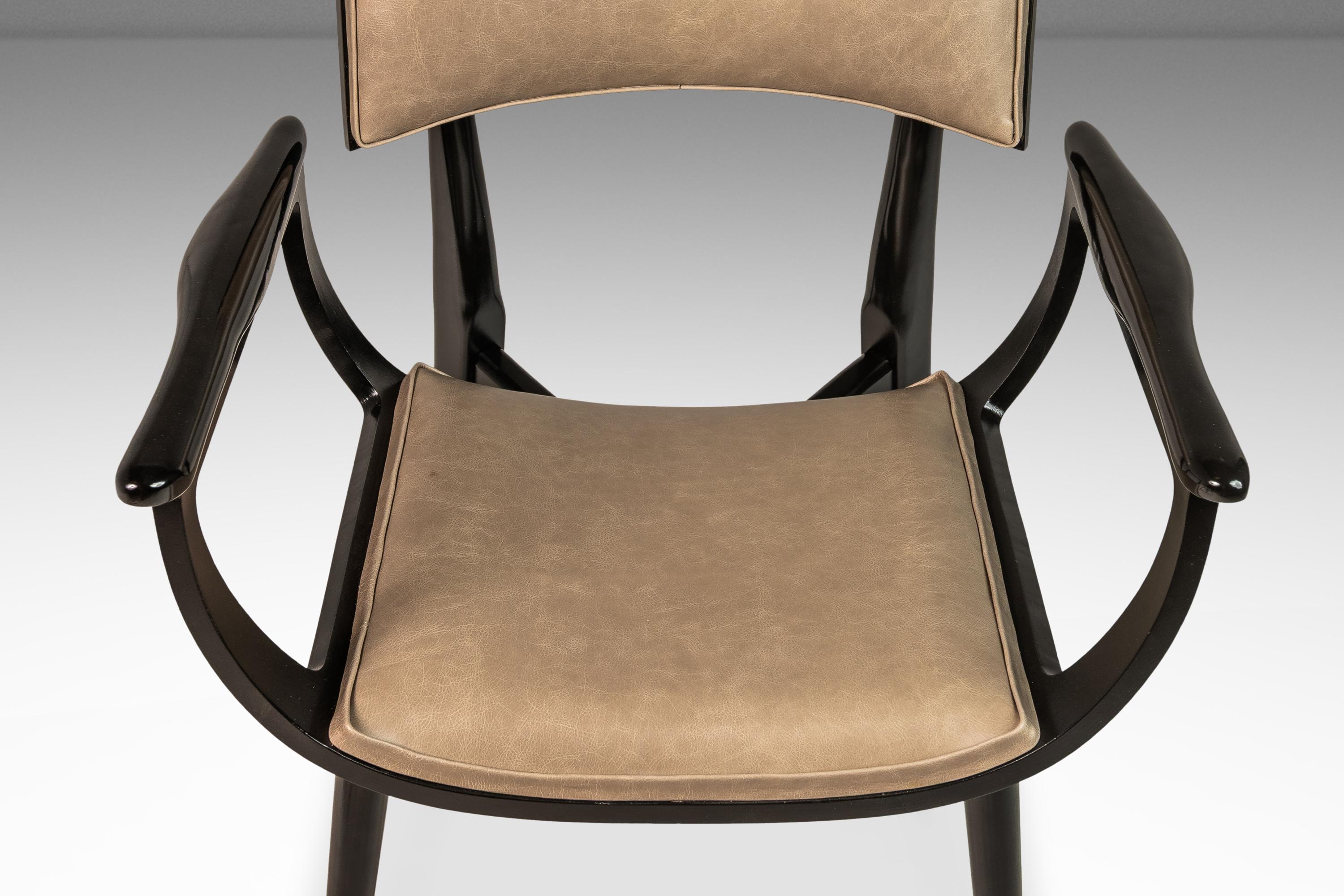 Satz von 6 architektonischen „Horn“-Stühlen von Harold Schwartz für Romweber, USA, 1960er Jahre im Angebot 12