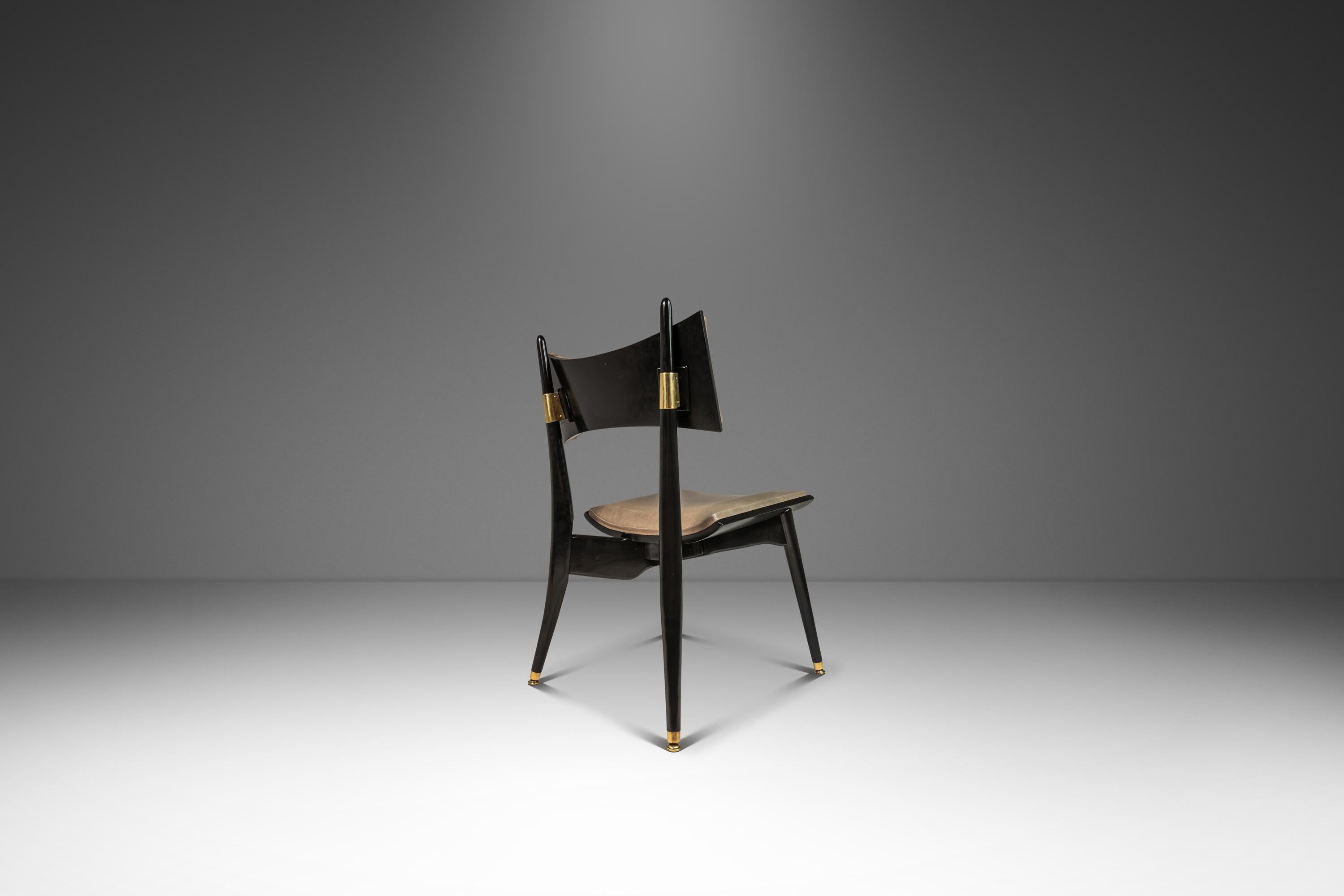 Satz von 6 architektonischen „Horn“-Stühlen von Harold Schwartz für Romweber, USA, 1960er Jahre (amerikanisch) im Angebot