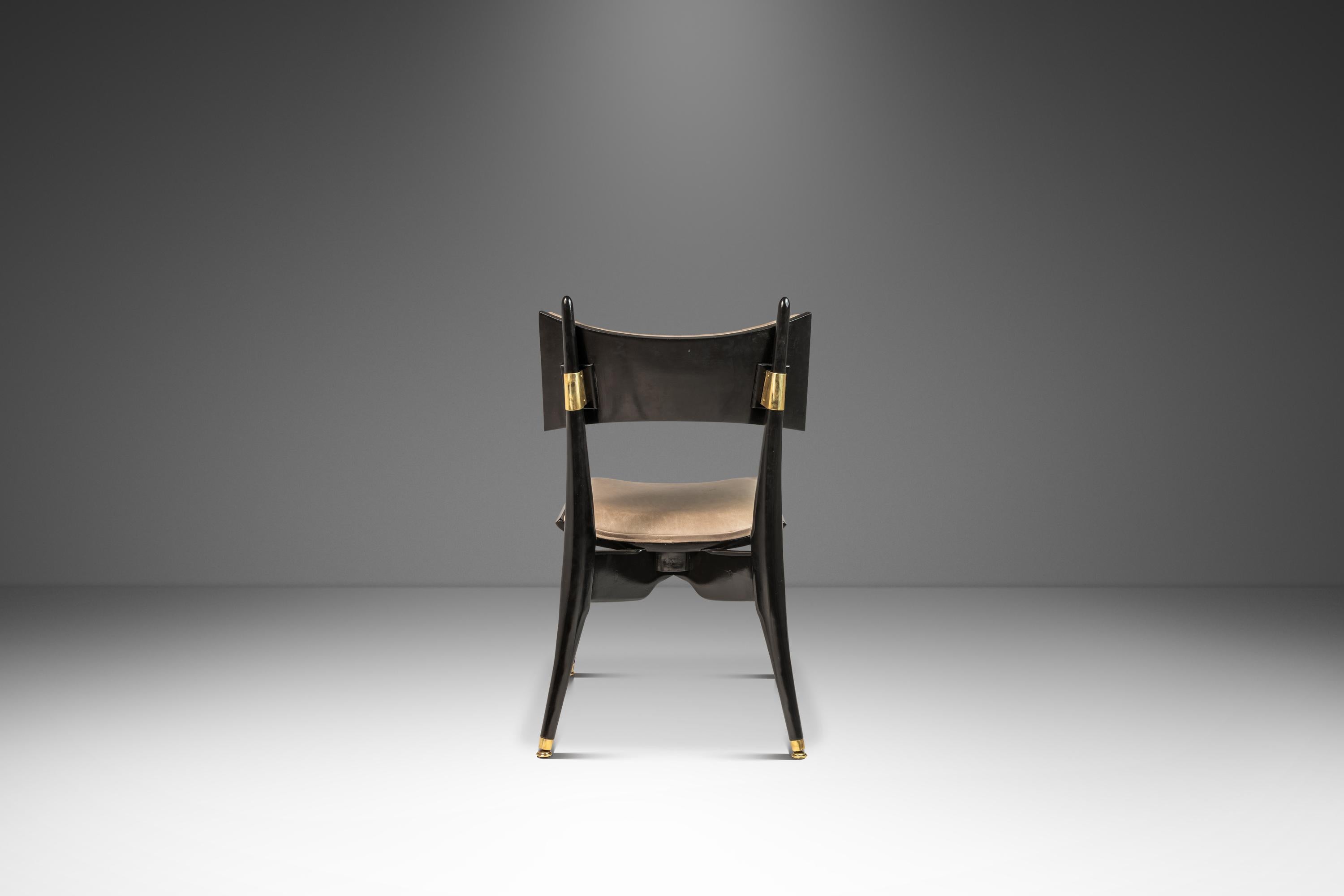 Satz von 6 architektonischen „Horn“-Stühlen von Harold Schwartz für Romweber, USA, 1960er Jahre (Mitte des 20. Jahrhunderts) im Angebot