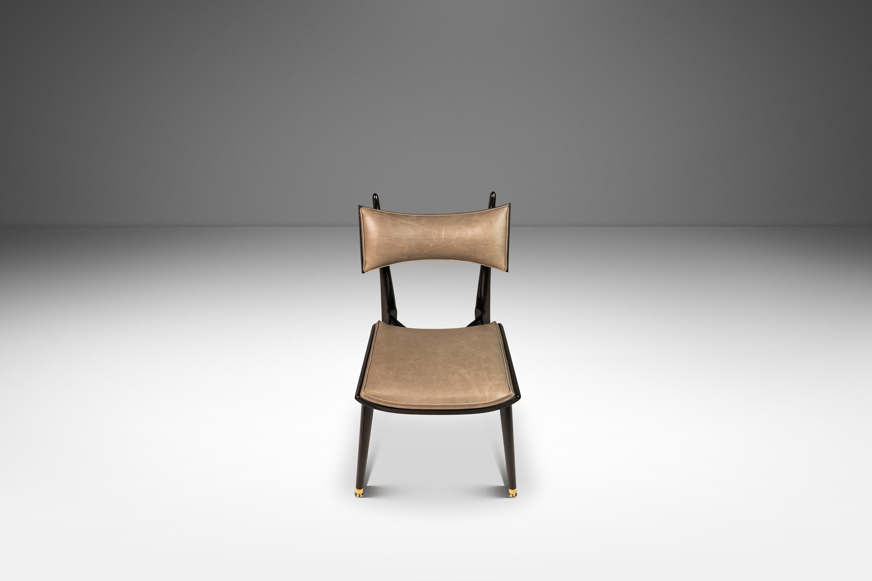 Satz von 6 architektonischen „Horn“-Stühlen von Harold Schwartz für Romweber, USA, 1960er Jahre im Angebot 1