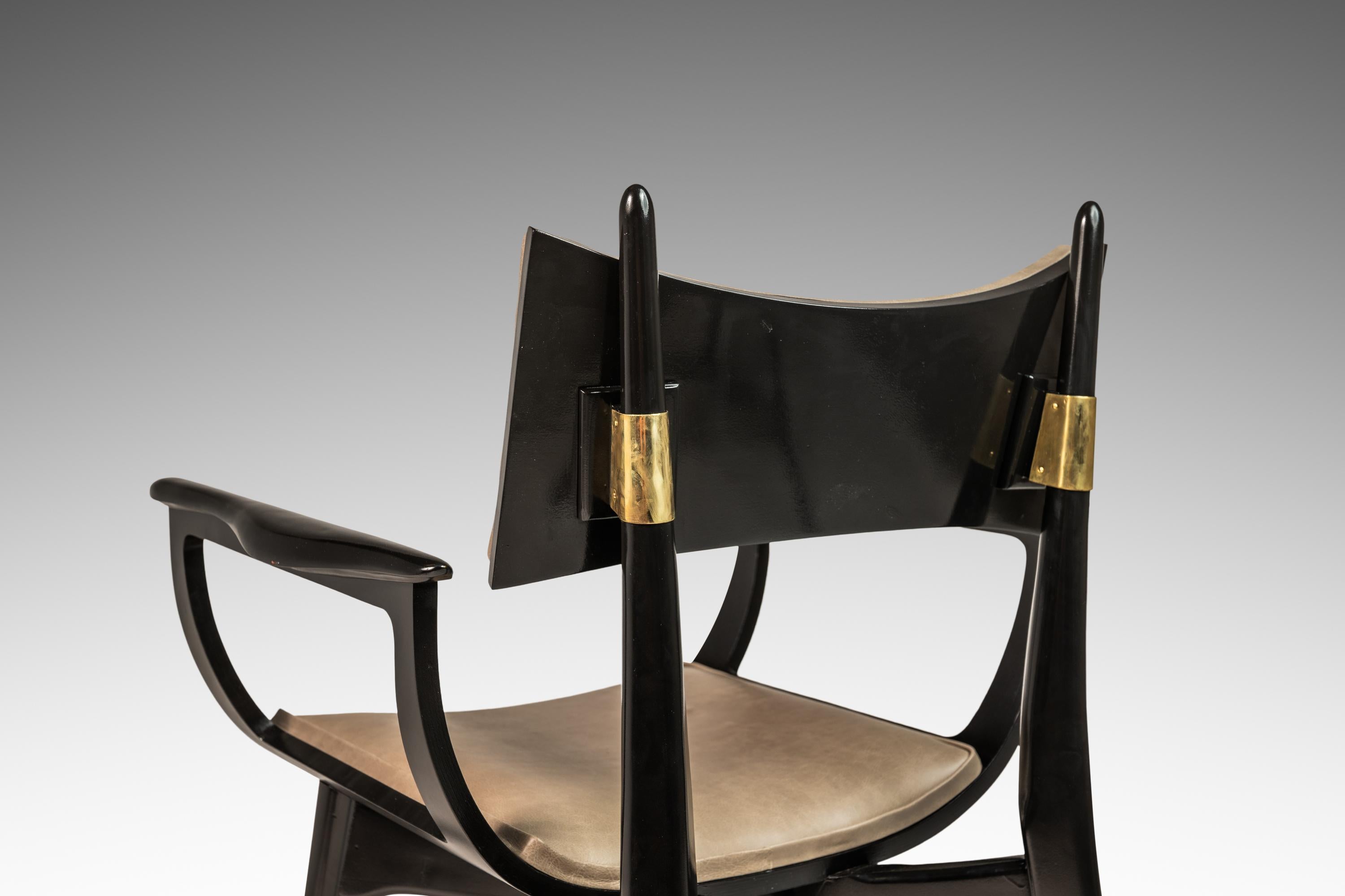 Satz von 6 architektonischen „Horn“-Stühlen von Harold Schwartz für Romweber, USA, 1960er Jahre im Angebot 2